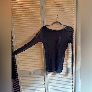NWT!! Vince Size M Midnight Blue Sheer Sweater